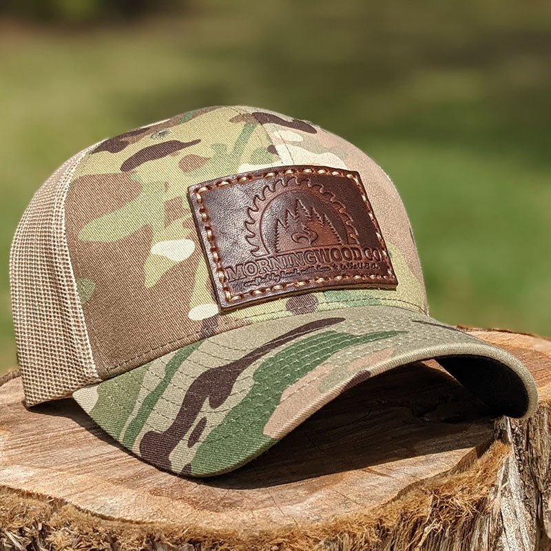 MULTICAM LEATHER PATCH HAT - MorningWood Company - Custom Woodworker ...