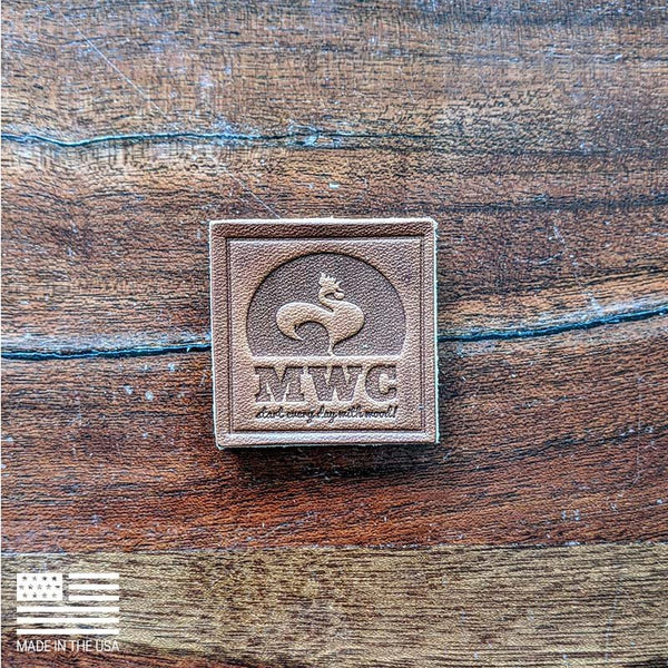 MWC HORWEEN LEATHER PATCH (1.75x1.75) - MorningWood Company - Custom Woodworker - Jacksonville FL