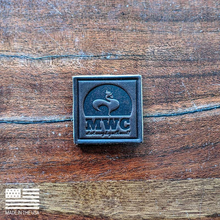 MWC HORWEEN LEATHER PATCH (1.75x1.75) - MorningWood Company - Custom Woodworker - Jacksonville FL