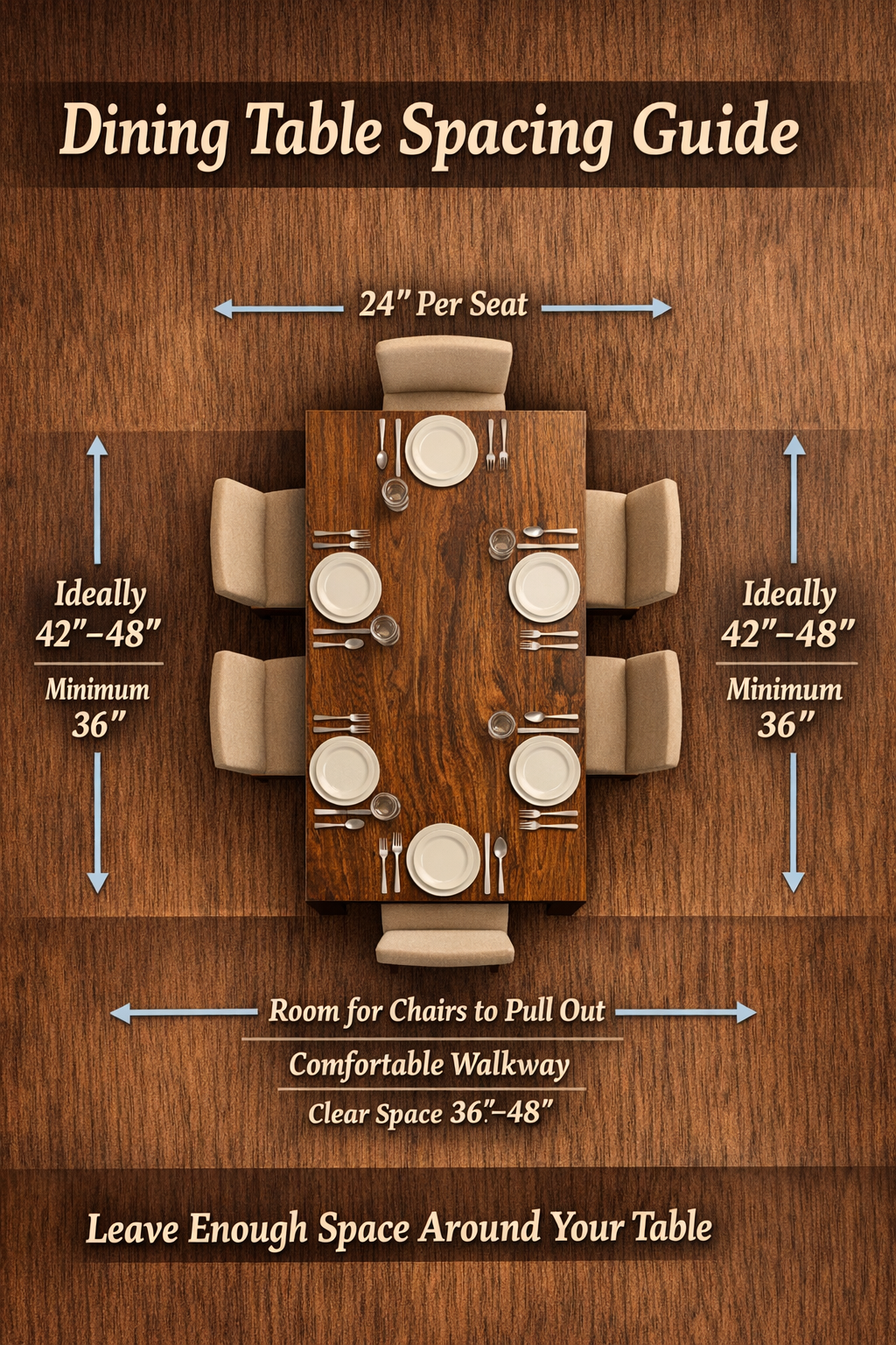 Dining Table Spacing Guide – MorningWood Company