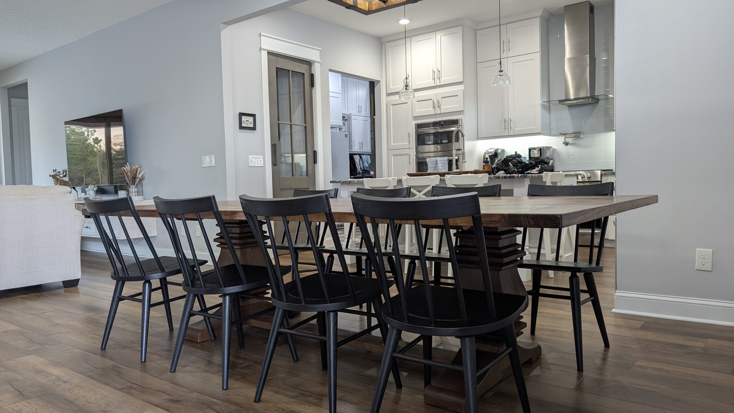 Walnut Farmhouse Table - MorningWood Co - Jacksonville Custom Table Maker